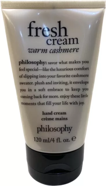 Philosophy Warm Cashmere RETIRED Fresh Cream Hand Lotion HAND CREAM 4 fl oz