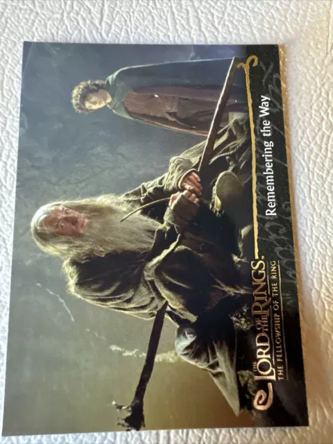 LOTR Fellowship Of The Ring #65 Remembering The Way Trading Card Topps 2001