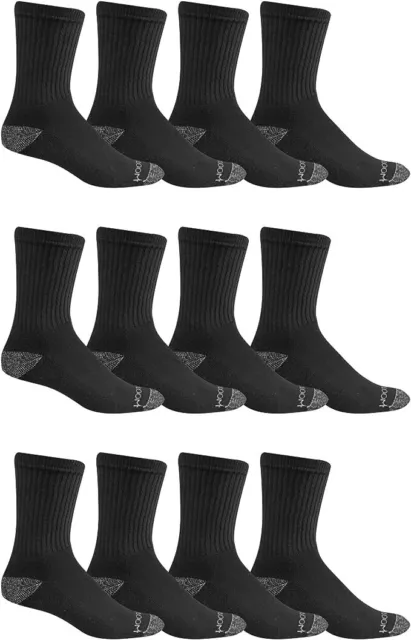 FRUIT OF THE Loom Men's 12 Pair Pack Dual Defense Cushioned Socks ...