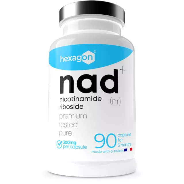 NAD+ Nicotinamide Riboside Chloride 300mg - 90 Capsules - Anti-Aging & Fatigue