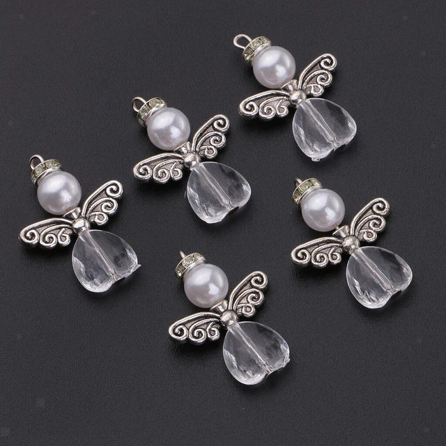 5Pc DIY Charms Pearl S Dancing Angel baumeln Anhänger DIY Ohrringe