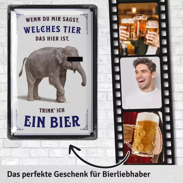 RETRO BLECHSCHILDER SPRÜCHE BIER SPRUCH, Bar, Kneipen, Bierschild 20x30