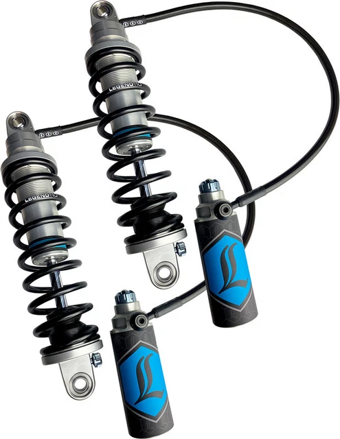 Legend Suspension REVO ARC Remote Reservoir Clear Shocks Harley Touring 14"
