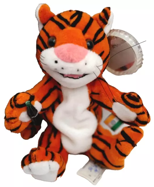 Coca-Cola Plush Bean Bag Curry the Tiger India Beanie With Tag Protector