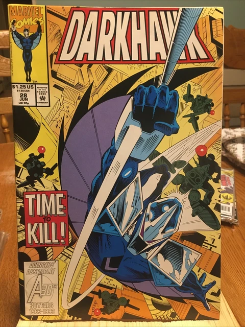 MARVEL COMICS: : DARKHAWK Vol. 1 No. 28 Jun. 1993.  STAN LEE PRESENTS