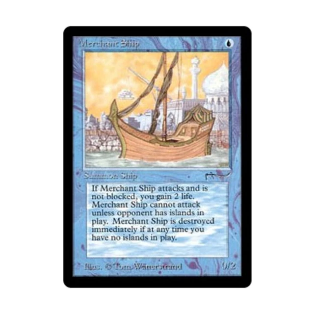 WOTC MtG Arabian Nights Merchant Ship (U3) EX-