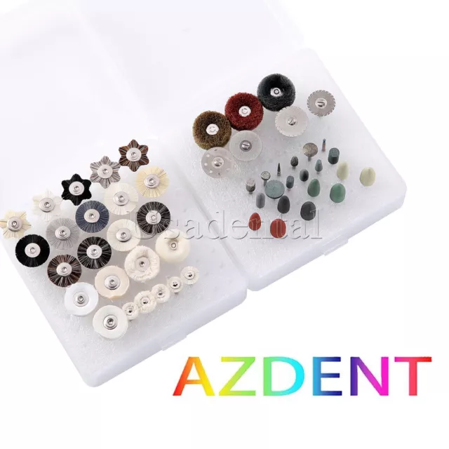 AZDENT Dental Lab Polishing Burs Kit HP 2.35mm Shank Diameter Bur Bursh Grinding