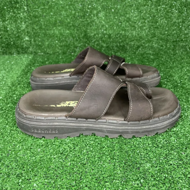 VTG Skechers Jammers Y2K Leather Chunky Platform Sandals Shoes Women's Size 8