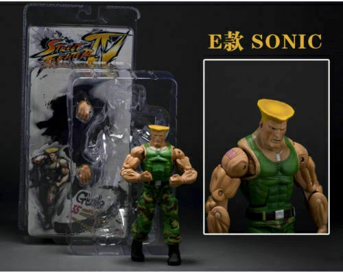 New Capcom Street Fighter IV Guile Action Figures Featuring Super Poseable Body