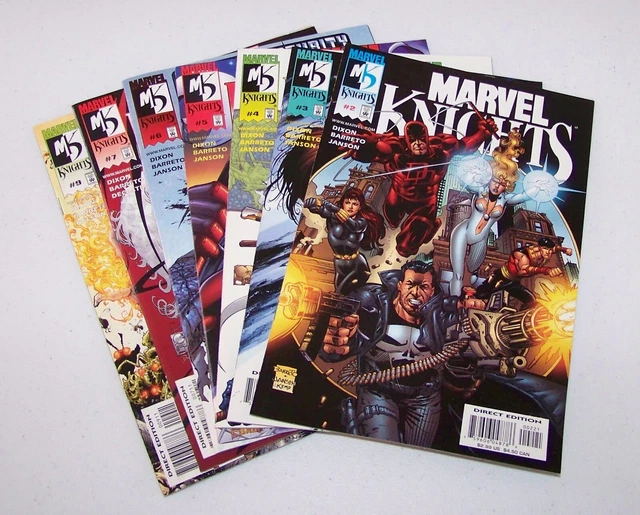 Marvel Knights ~ LOT of 8 Marvel Comic Books #'s 2-9 ~ Punisher Daredevil