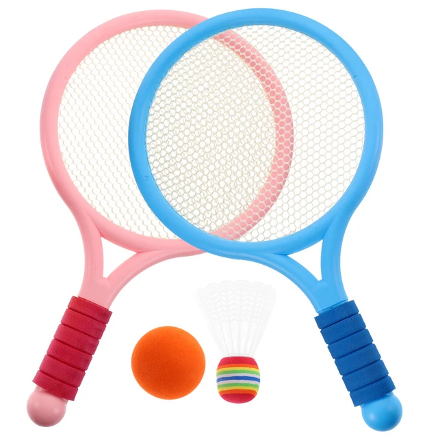 Toddler Badminton Toy Elastic Tennis Racket Beach Tennis Balls