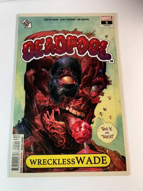 Deadpool #5 (2018) Marvel Comics • Garbage Pail Kids Homage Wreckless Wade NM