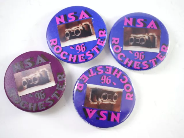 4x Kodak Stereo Camera Lenticular Pins - True 3-D image! - NSA 1996