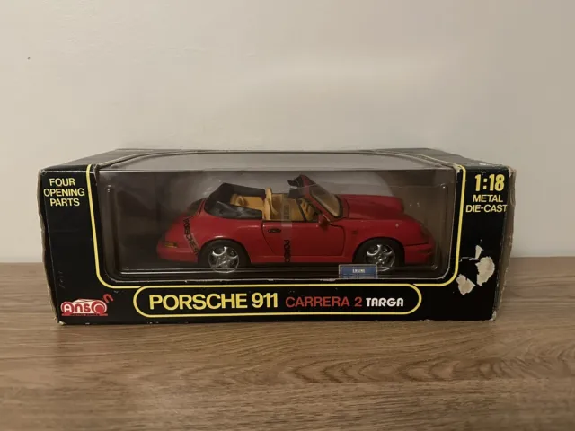 1/18 Anson Porsche 911 Carrera Targa Red