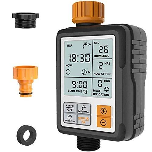 Minuteur d’arrosage Kazeila Robinet de Jardin Programmable Numérique Robinet ...
