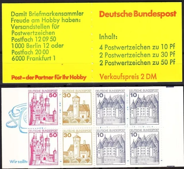 GERMANIA  LIBRETTO   MH 21a  NUOVO COMPLETO  MNH ** (20)