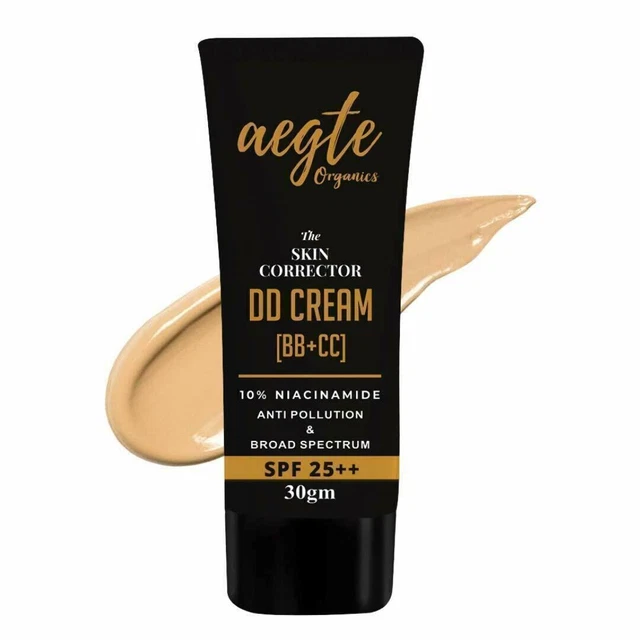 Crema correctora de piel DD Aegte Organics (BB+CC) 100% natural 30 gm