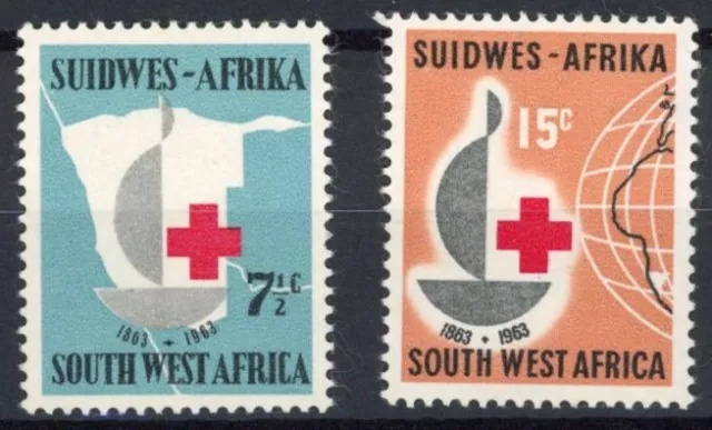 [81.739] South West Africa 1963 : Red Cross - Good Set Very Fine MNH Stamps