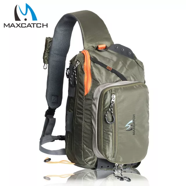 MAXCATCH FLY FISHING Sling Bag Multi-Purpose Shoulder Fishing Back pack  $36.98 - PicClick