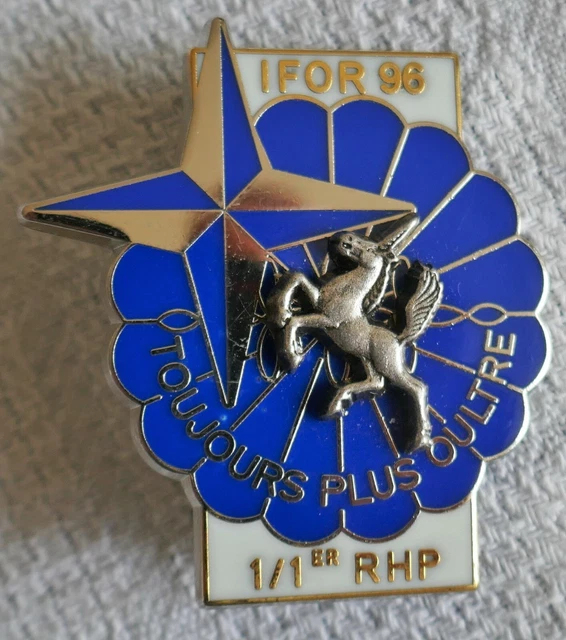 Insigne OPEX Régiment De Hussards Parachutistes / IFOR 1996 - Très Bon état