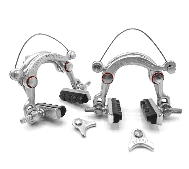 Pièces De Frein Mafac Criterium NOS – Pour Vélo Route Course – Aluminium Argenté – Années 1950