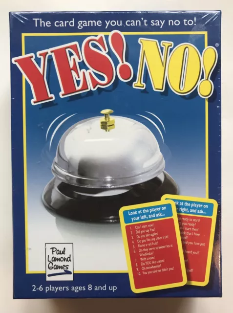 Paul Lamond Games, Yes! No! 2-6 players, ages 8+, NEW & SEALED