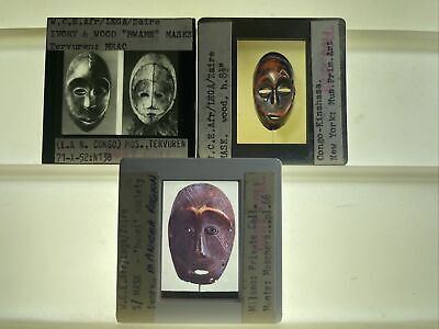 Bwame Masks: Lega Zaire African Tribal Art 3 35mm Slides