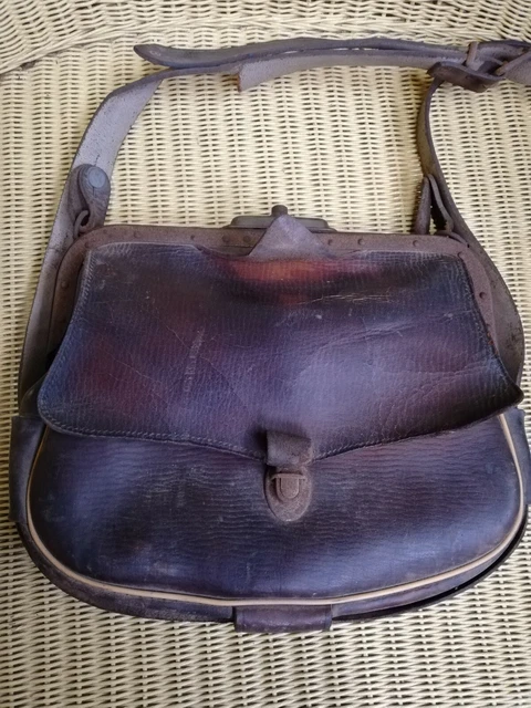 Ancienne Sacoche Facteur Cuir/old Factor bag/old Leather bag