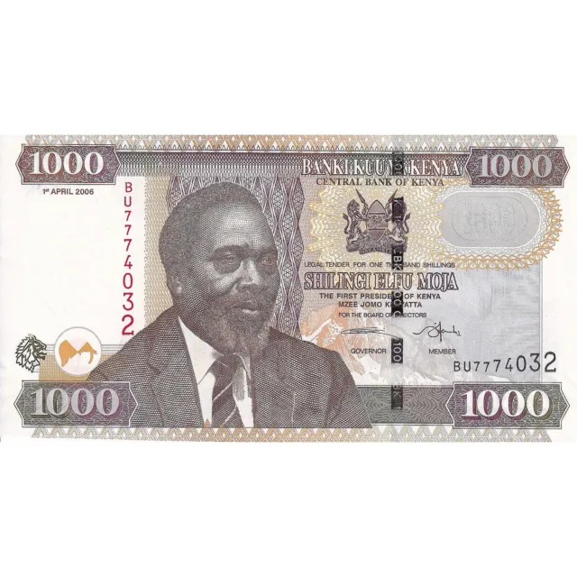 [#195810] Kenya, 1000 Shillings, 2006, 2006-04-01, KM:51b, NEUF