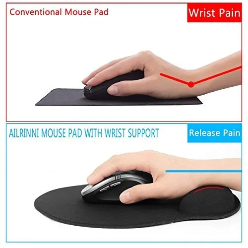 AILRINNI Tapis de Souris Ergonomique - Tapis de Souris Gamer avec Repose Poig... 2