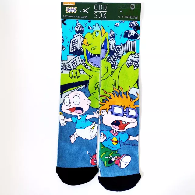 Odd Sox Rugrats Nickelodeon Tommy Chuckie Reptar 90s Crew Socks