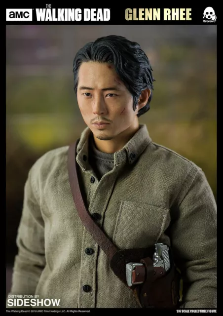 Sideshow Walking Dead Glenn Rhee Deluxe Action Figure 1/6 Scale Threezero Nib 3