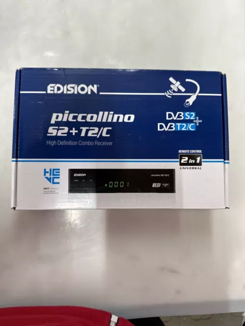 Ricevitore combinato Full HD EDISION Piccolollino S2+T2/C - nero