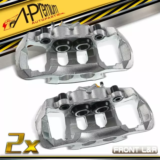 A-Premium 2x Front Brake Calipers for VW Transporter T5 T6 PR Number 2E4 340 mm