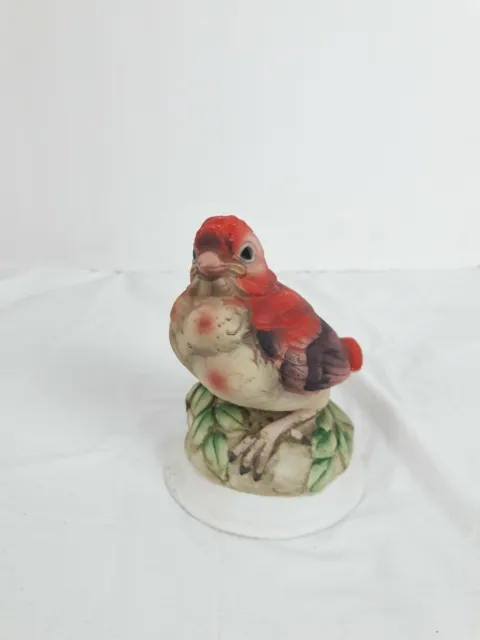 Vintage Kelvin Fine China Hand-Painted B-743 Cardinal Bird Figurine 4 1/4"H P1