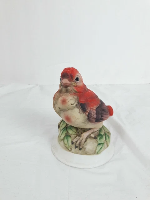 Vintage Kelvin Fine China Hand-Painted B-743 Cardinal Bird Figurine 4 1/4"H P1