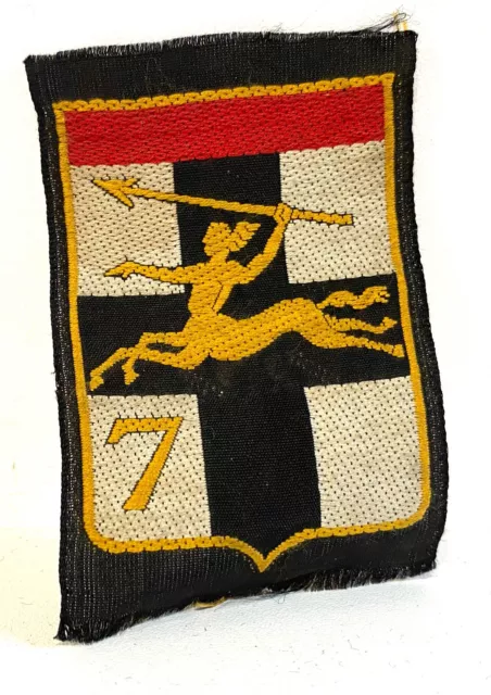 Insigne Tissu Patch écusson militaire 7eme Division Blindée ww2 ?