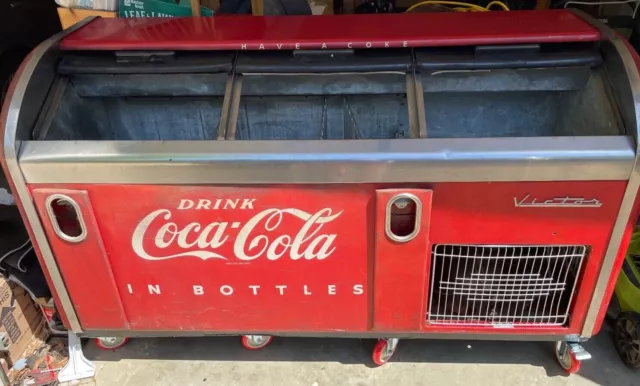 Vintage Victor C-31 Coca Cola Cooler,3-door