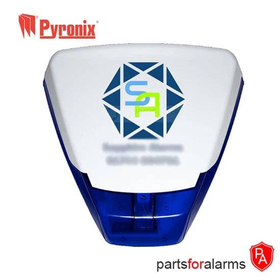 Caja de campana alarma antirrobo ficticia Pyronix Deltabell/Sonda inc pegatina GRATUITA