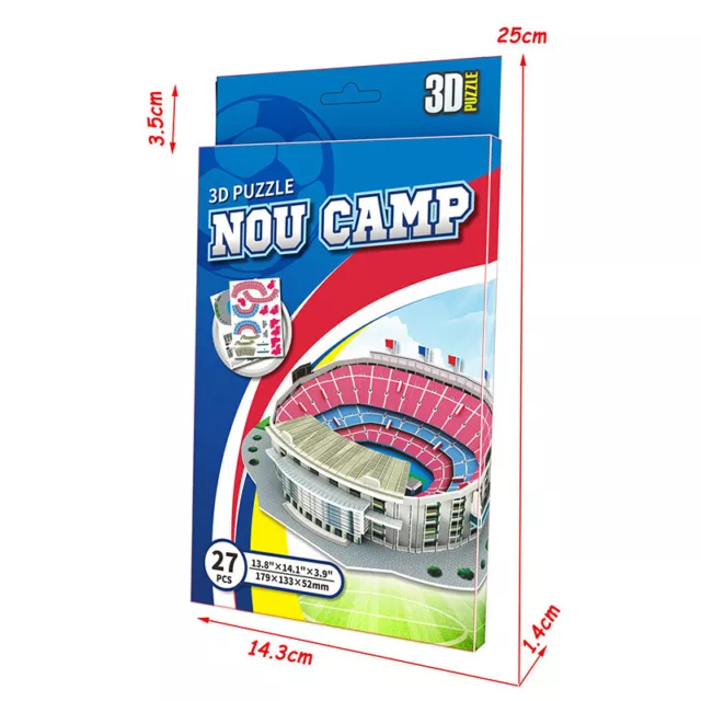 Diy 3D Puzzle Football Field Model Building Stadium Assembly Toys Ni