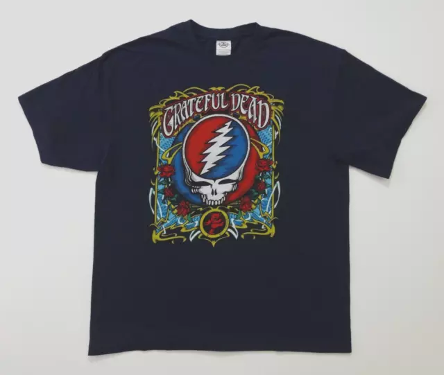 Grateful Dead Shirt T Shirt Steal Your Face Roses Dancing Bear GD 2000's XL New