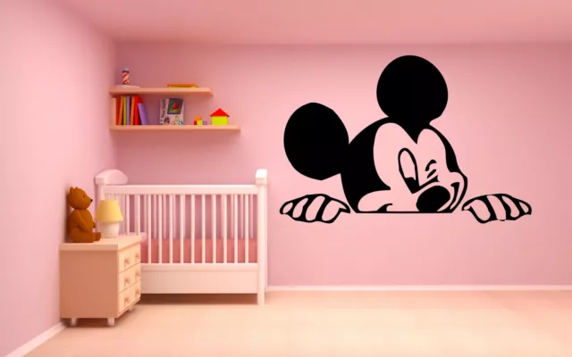 Vinyl Wall Decal Sticker Decor Nursery Mickey Mouse Minnie DIsney Cartoon O174