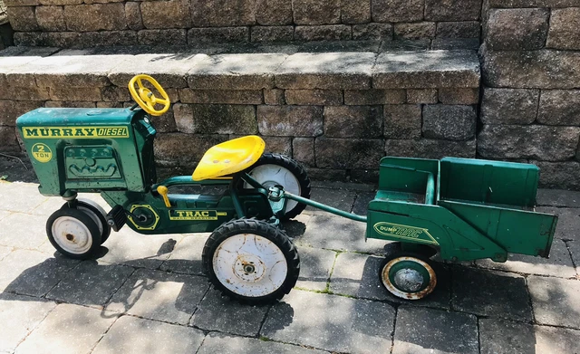 Vintage Murray Trac Tractor Pedal Car W/Dump Trac Wagon!! A Real Find!! Vintage Murray Trac Tractor Pedal Car W/Dump Trac Wagon!! A Real Find!!