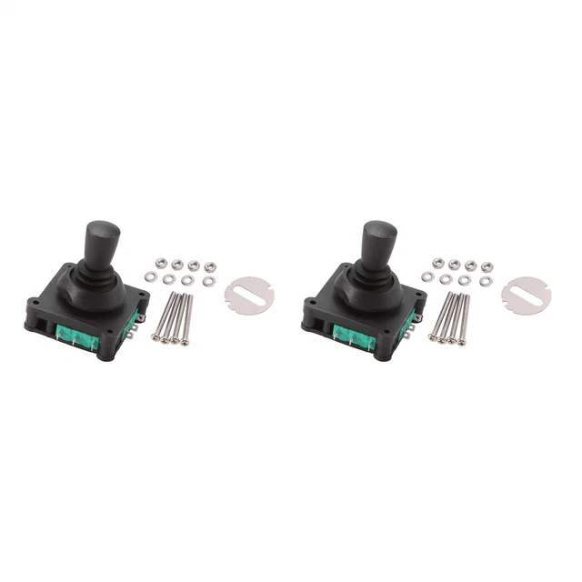 2X Joystick Switch AC 240V 5A 4NO 4NC Momentary 2.5mm Fixing Thread JoystickI7G2