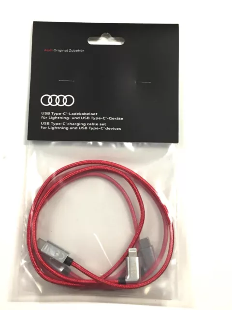 Kit Cavo Di Ricarica Usb Tipo C Accessorio Audi Originale Nuovo 8S0051435S