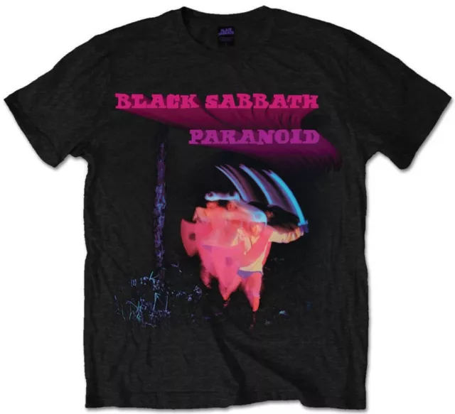 Black Sabbath 'Paranoid Motion Trails' (Noir) T-Shirt