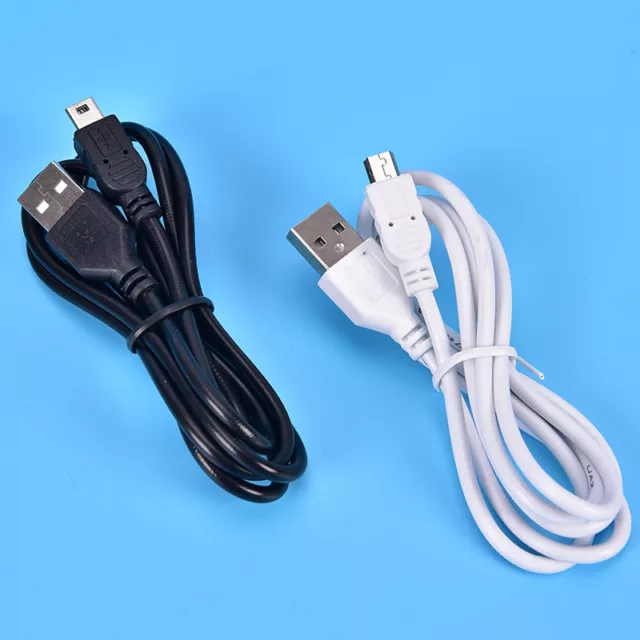 1m Long MINI USB Cable Sync & Charge Lead Type A to 5 Pin B Phone Charger L ~m'