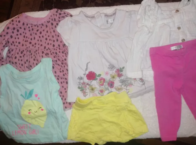 Baby Girl Age 3 To 6 Months Clothes Bundle Good Quality And Condition 6 Items