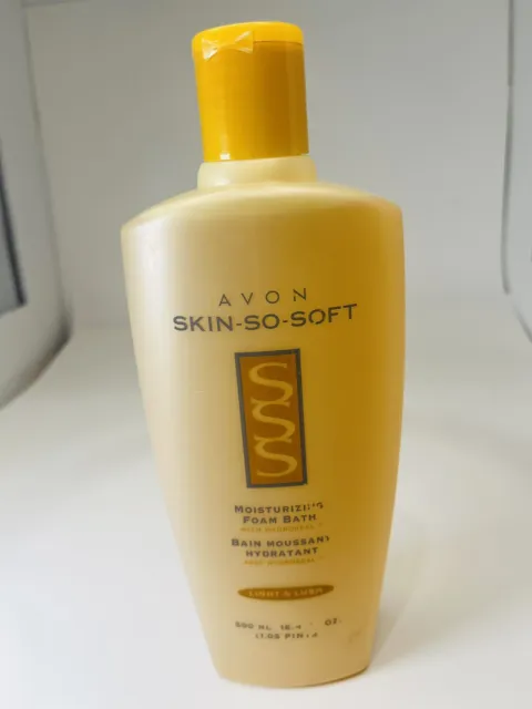 Baño de espuma hidratante ligero y exuberante AVON Skin tan suave 16,9 oz stock antiguo 2001 (H)