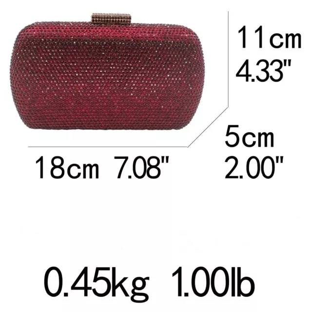 Evening Clutch Purse Rhinestone Crystal Evening Bag Women Wedding Clutch 2